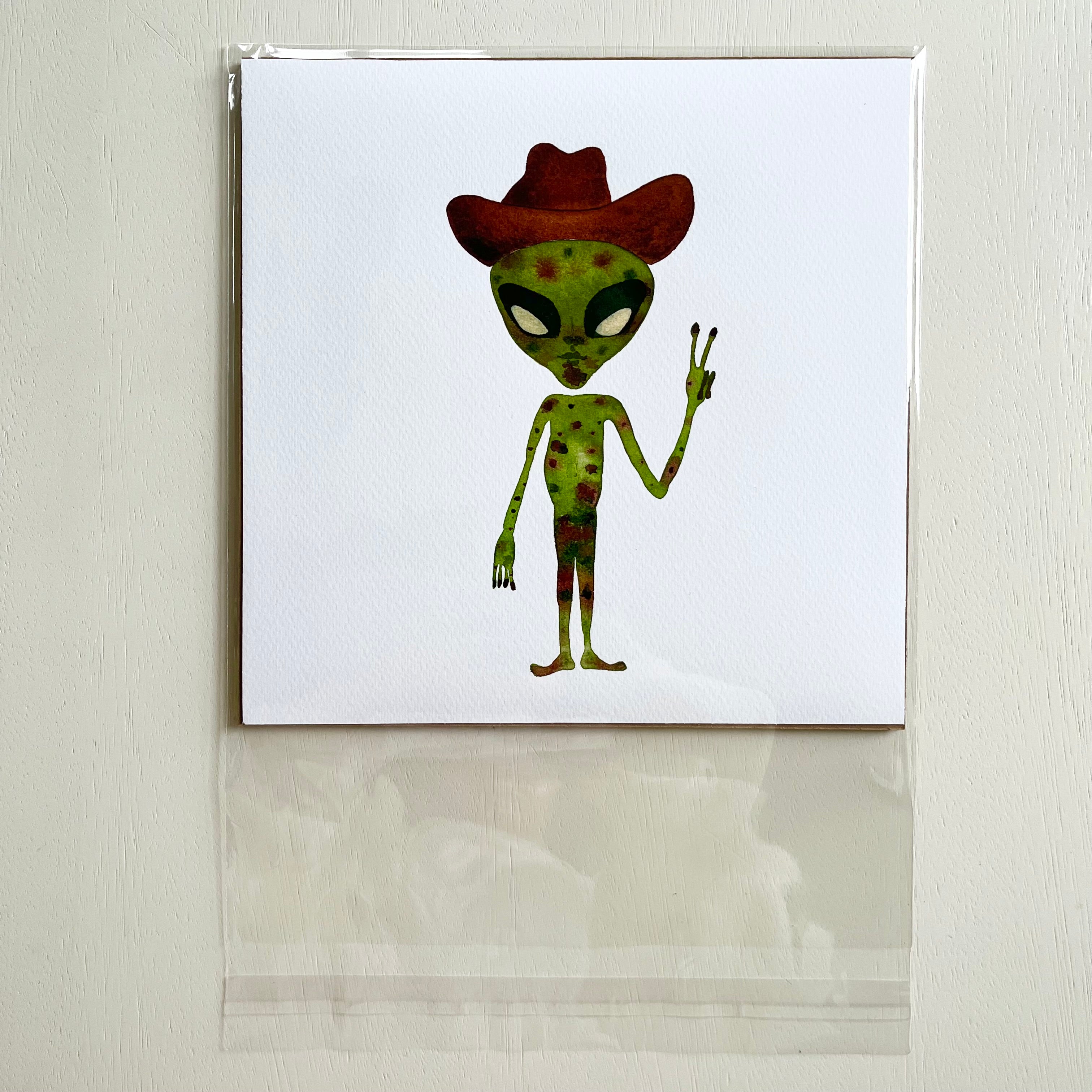 Space Cowboy - Watercolor Print
